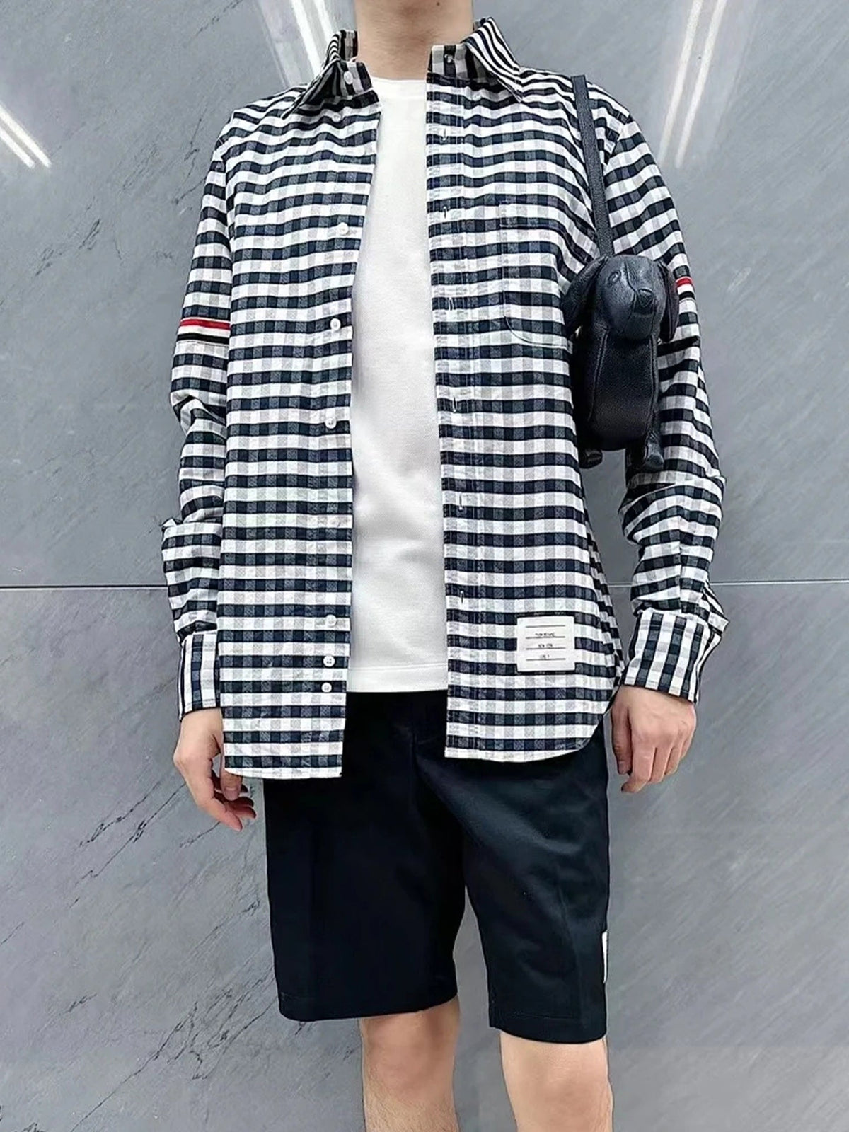 Men's Couple plaid shirt | Thom Browne