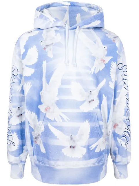Supreme Doves-print hoodie