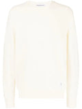 Department 5 distressed-hem crew-neck jumper