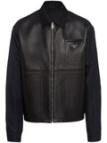 Prada Re-Nylon leather jacket