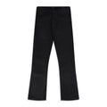 Black Coated Flare Jeans