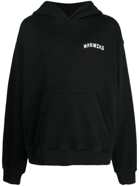 Nahmias logo-print cotton hoodie