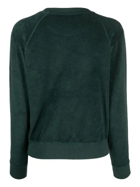 Sporty & Rich logo-embroidered cotton sweatshirt