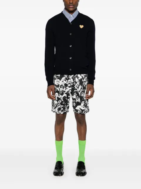 Comme Des Garçons Play V-neck wool cardigan