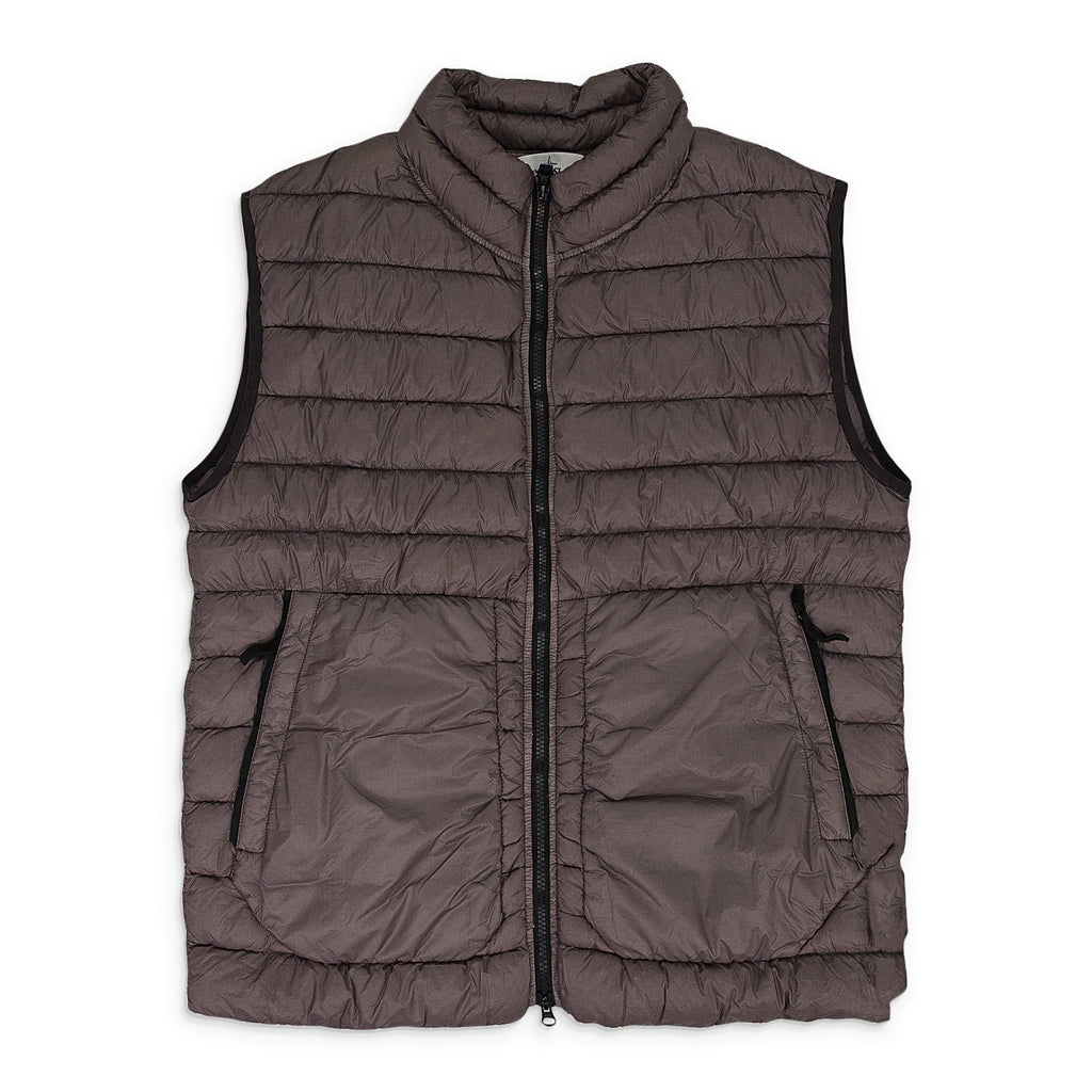 BURGUNDY DOWN SLEEVELESS VEST