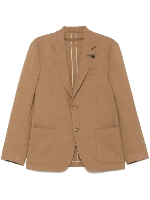 Lardini blazer with herringbone pattern