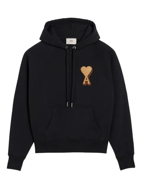 AMI Paris logo-embroidered hoodie