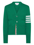 Thom Browne classic cashmere 4-bar V-neck cardigan