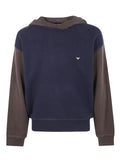 Emporio Armani contrasting-panel hoodie