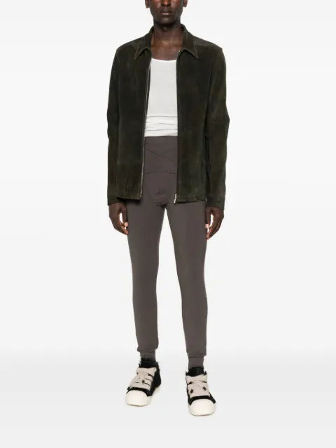 Rick Owens zip-front suede jacket
