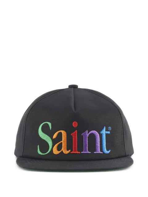SAINT MXXXXXX rainbow-embroidered baseball cap