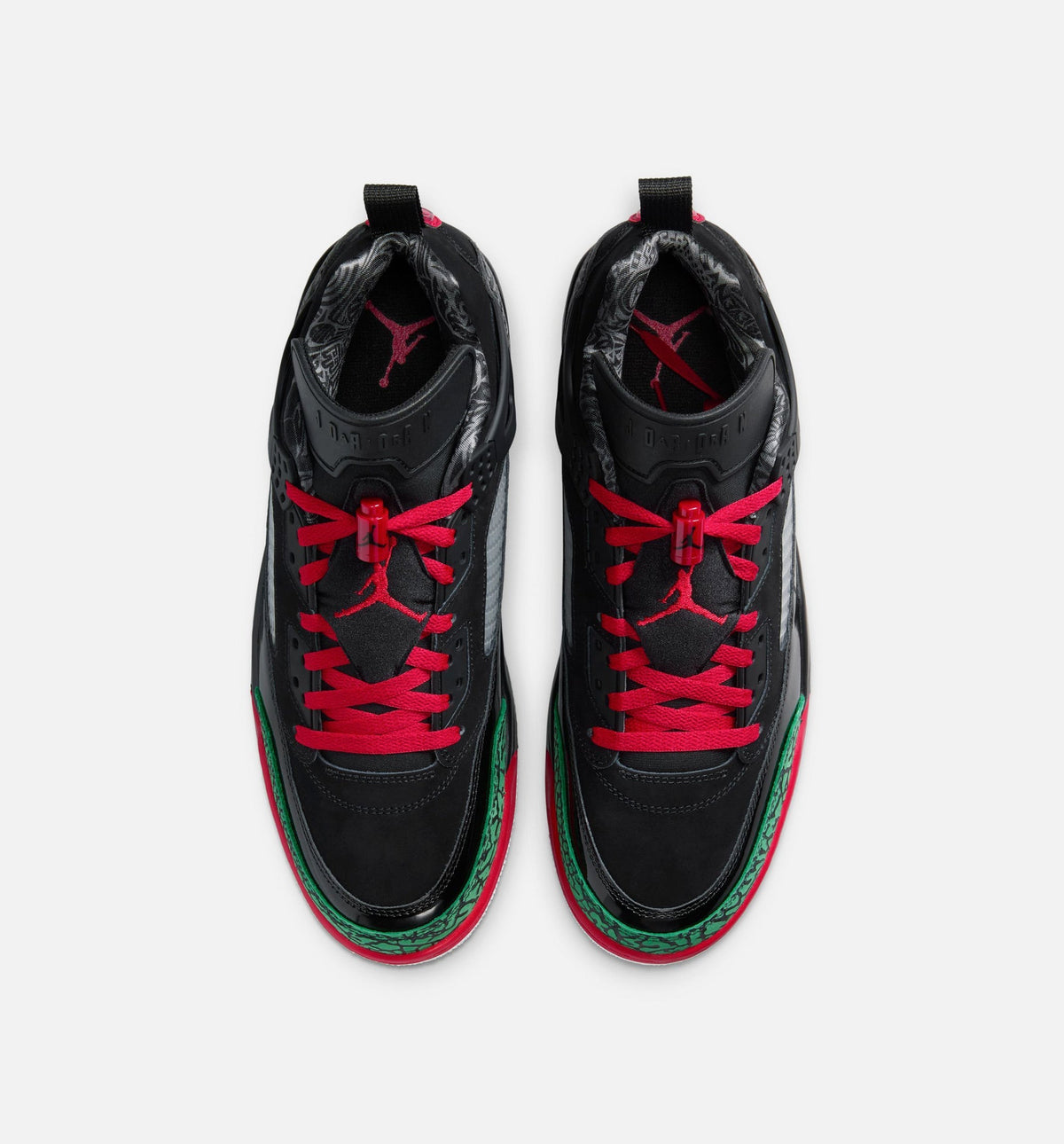 Jordan Spizike Low - Men's Lifestyle Sneaker (Black/Classic Green/White/Varsity Red)