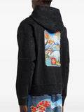 Moose Knuckles x Evisu printed hoodie