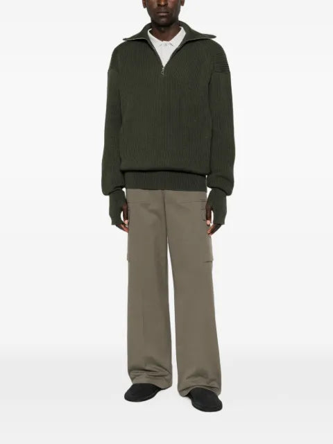 Rier half-zip ribbed-knit sweater