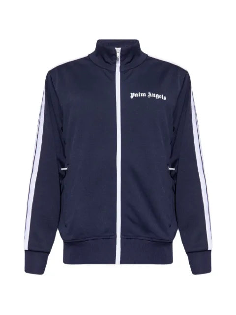 Palm Angels logo-print full-zip sweatshirt