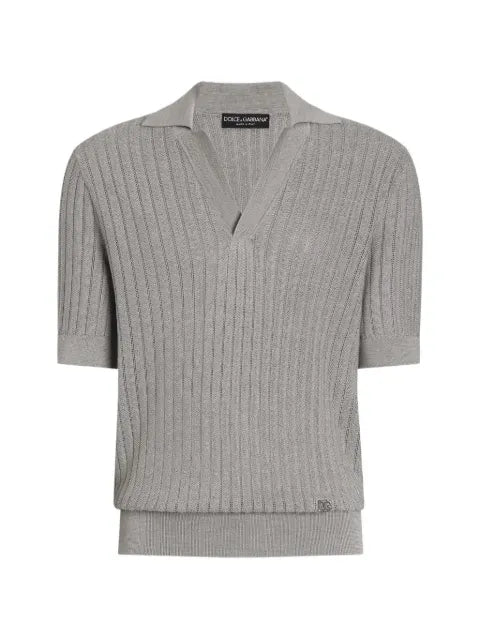 Dolce & Gabbana silk polo shirt