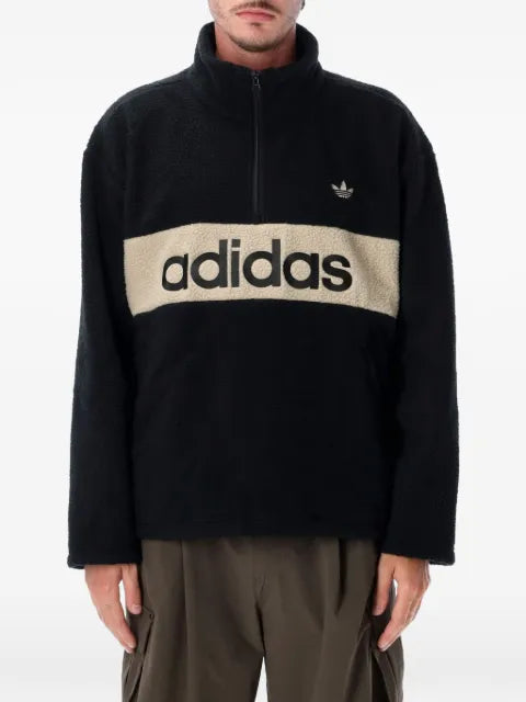 adidas fleece quarter-zip sweatshirt