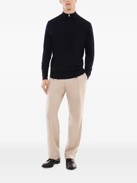 FURSAC quarter-zip wool sweater