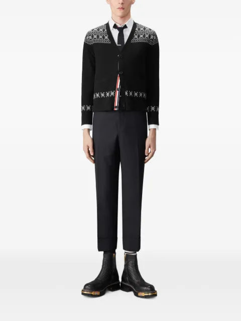 Thom Browne Fair Isle jacquard cardigan