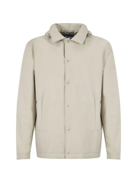 Herno hooded button-up jacket