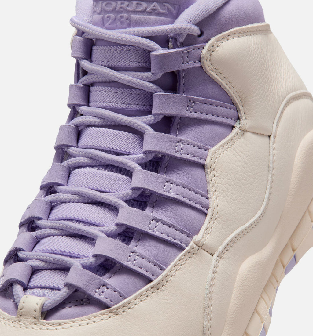 Air Jordan 10 Retro "Hydrangeas" Women's Shoe – Chalk/Hydrangeas/Wild Grape