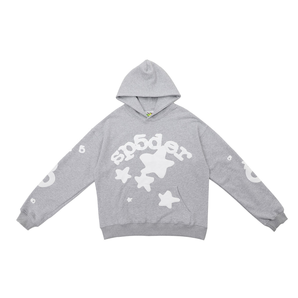 Sp5der Hoodie Spider Web Star Printed Casual
