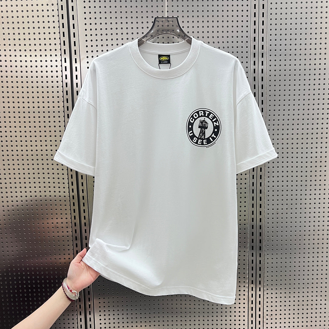 Corteiz U See It Tower Badge Oversized Tee – White