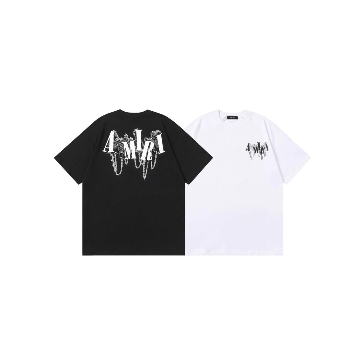 Amiri Multi‑Letter Graphic Oversized Short Sleeve Tee Multi‑Style