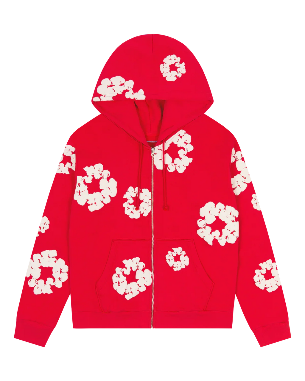 Denim Tears The Cotton Wreath Zip Sweatshirt Red