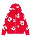 Denim Tears The Cotton Wreath Zip Sweatshirt Red