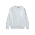 AMI Paris Classic Jacquard Heart Crewneck Sweater – 2025SS