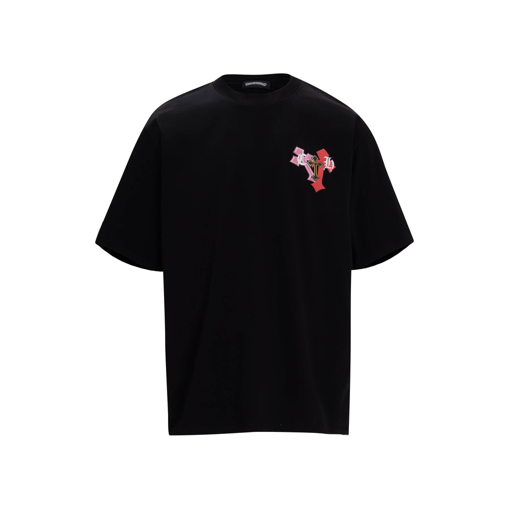 Chrome Hearts Puffy Rainbow Cross T-Shirt 6024