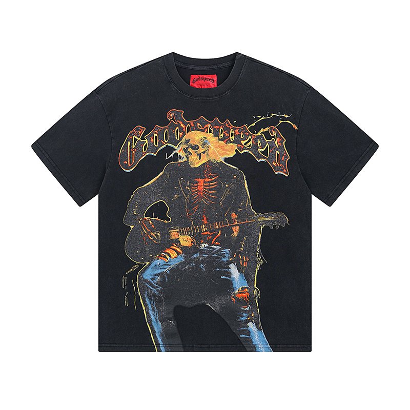 Godspeed Skeleton Guitar Graphic T-Shirt
