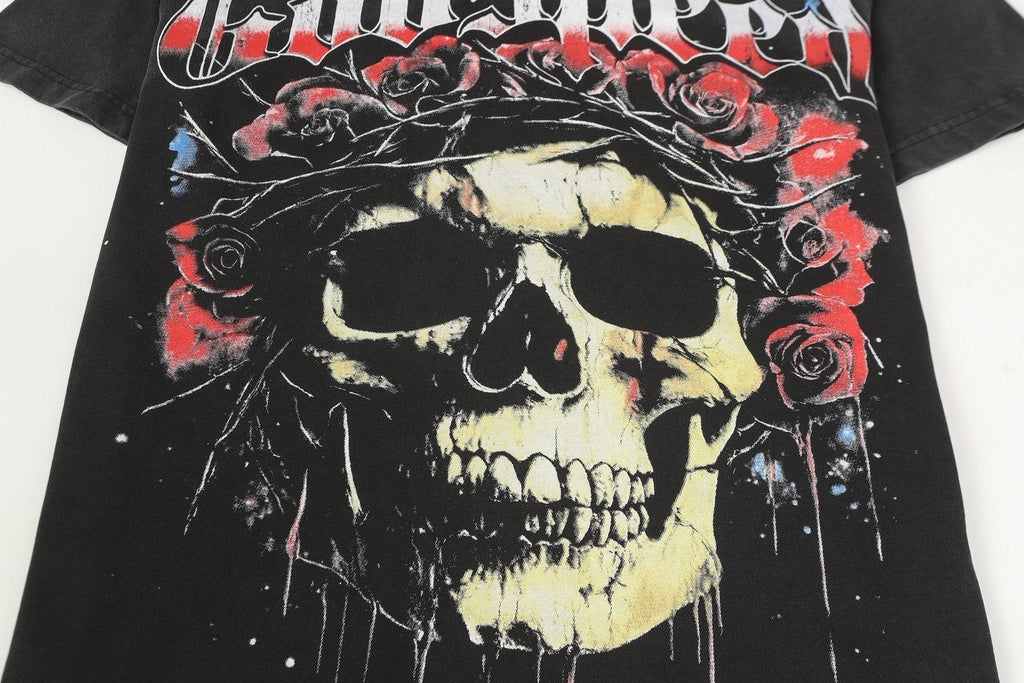 Godspeed Skull & Roses Graphic T-Shirt