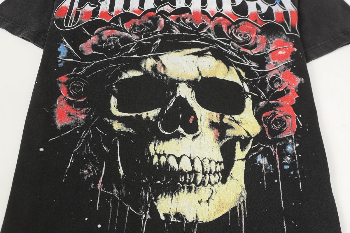 Godspeed Skull & Roses Graphic T-Shirt