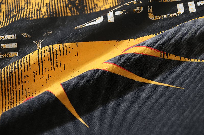 VALE USA Washed Charcoal Sport Crest Graphic T-Shirt