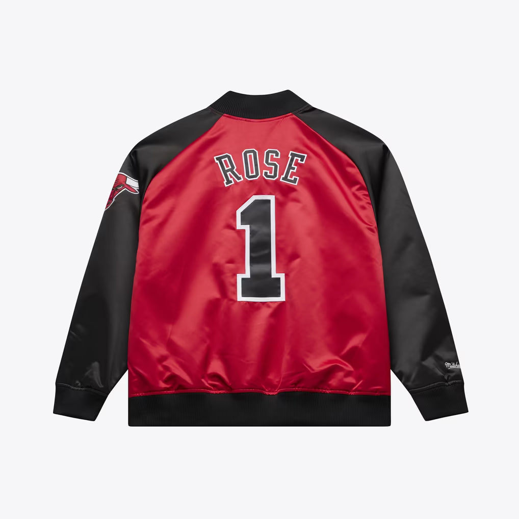 M&N NBA Chicago Bulls Derrick Rose Lightweight Satin Jacket
