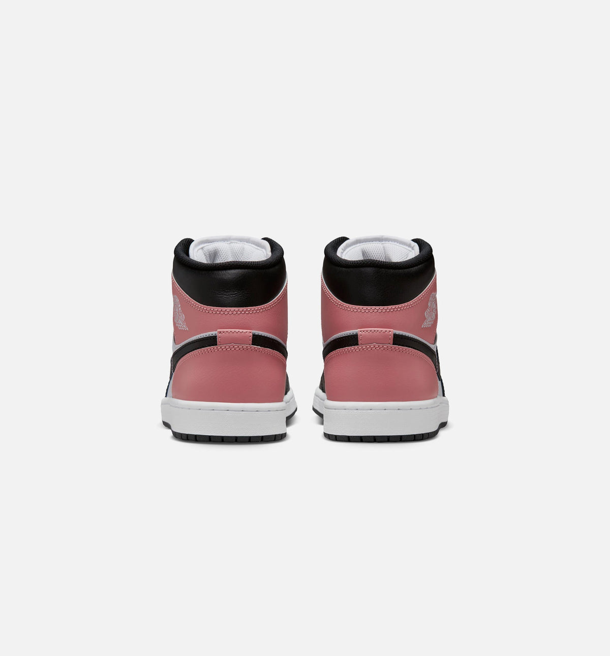 Air Jordan 1 Mid Men's Sneakers | White/Rust Pink/Black