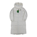 New Balance Long Hooded Puffer Coat – Off White