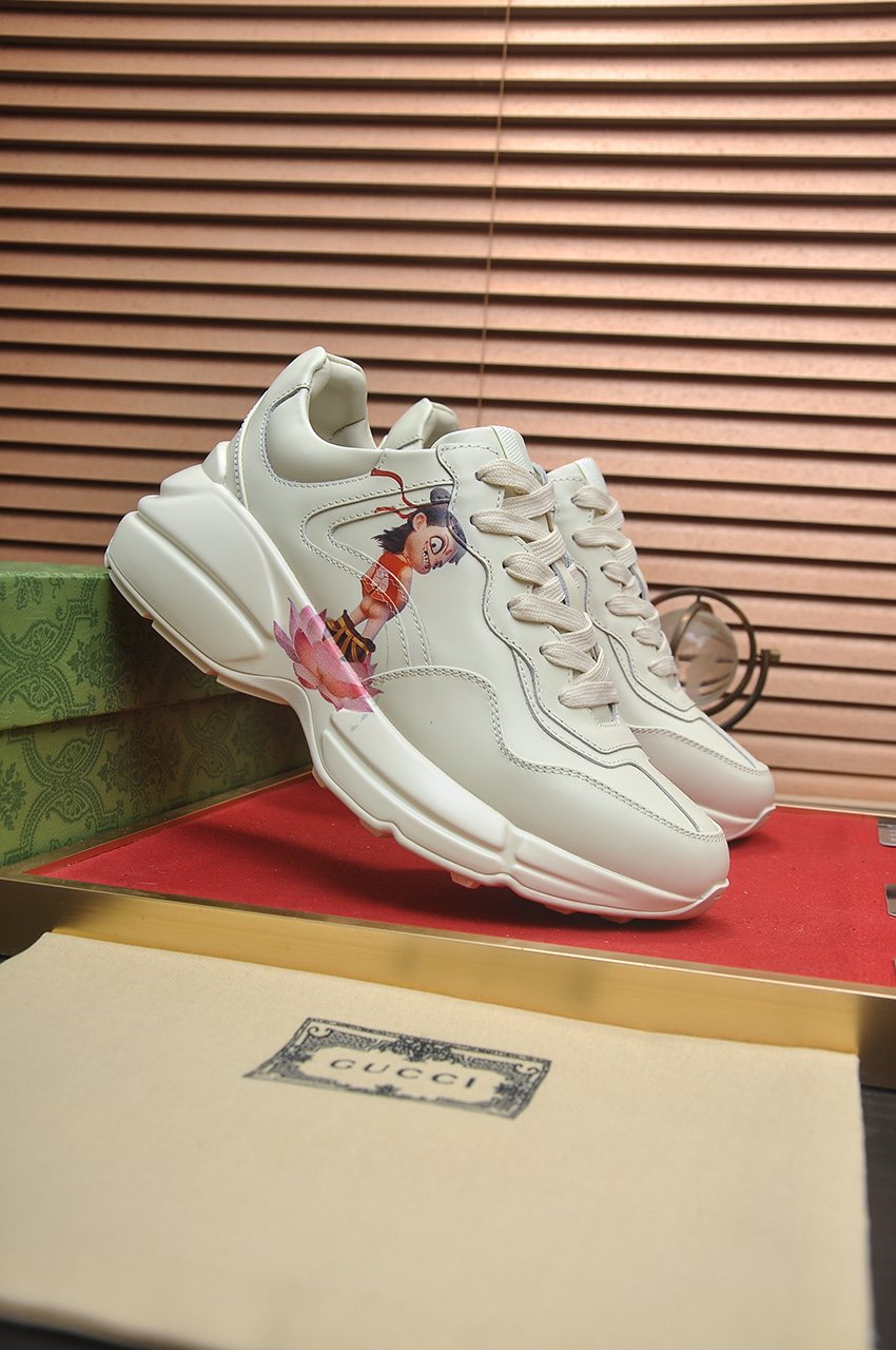 Gucci White Chunky Sneakers