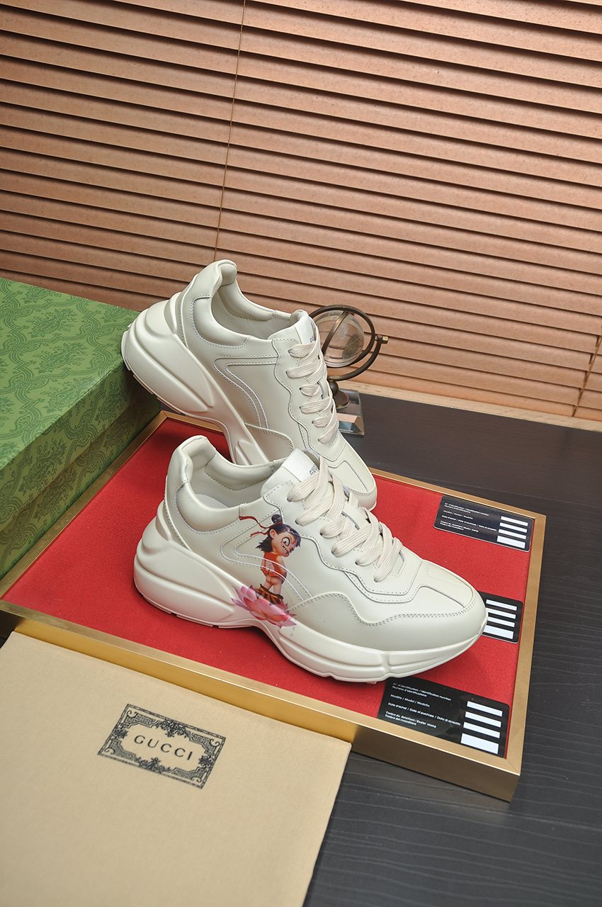 Gucci White Chunky Sneakers
