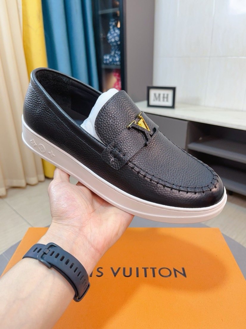 Louis Vuitton Textured Slip-On Shoes