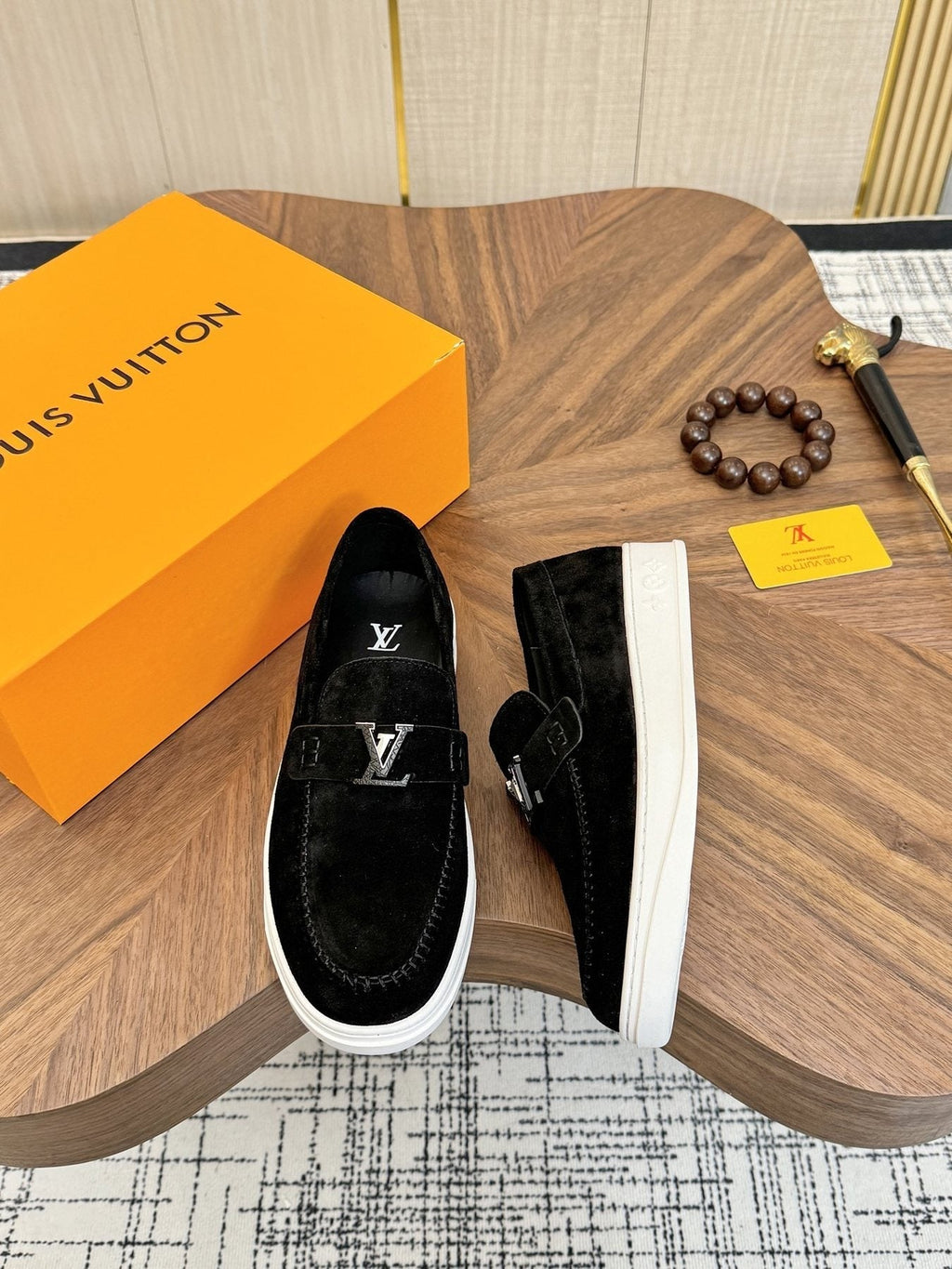 Louis Vuitton LV Logo Slip-On Shoes