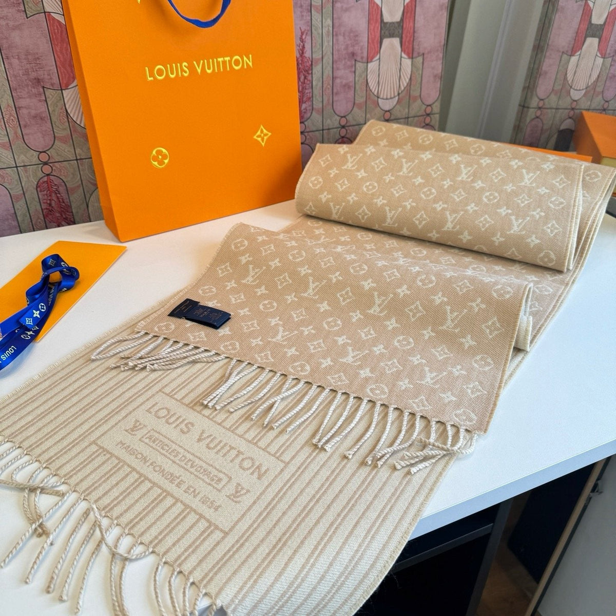 Louis Vuitton My Neverfull Fringe Scarf